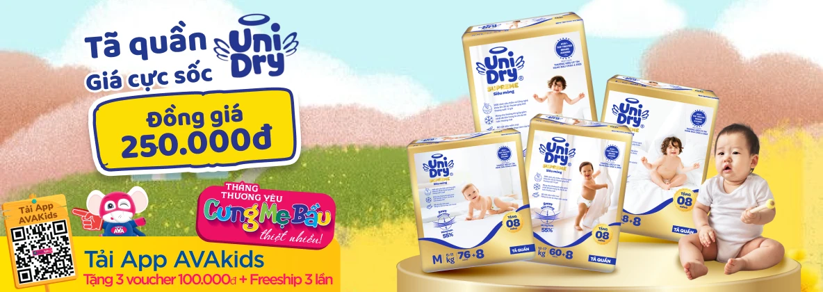 Banner trang NH tã Unidry